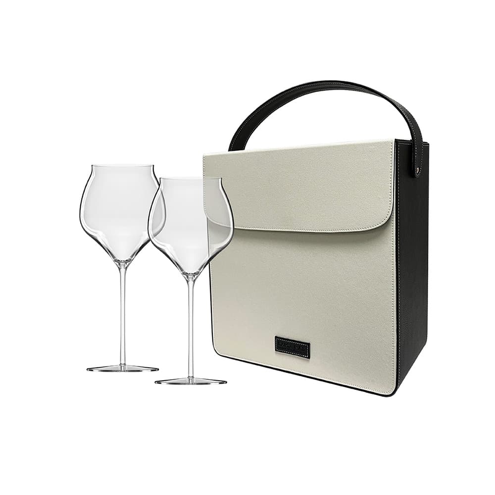 แก้วไวน์แดง ขนาด 760 มล. พร้อมกระเป๋า 3 ช่อง