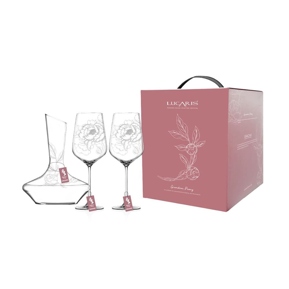 แก้วไวน์แดง ขนาด 770 มล. พร้อมดีเคนเตอร์