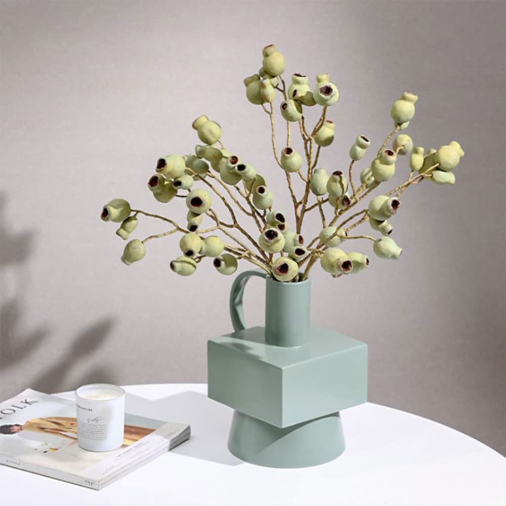 แจกันทรงนอร์ดิก โมเดิร์น สีเขียวอ่อน-2