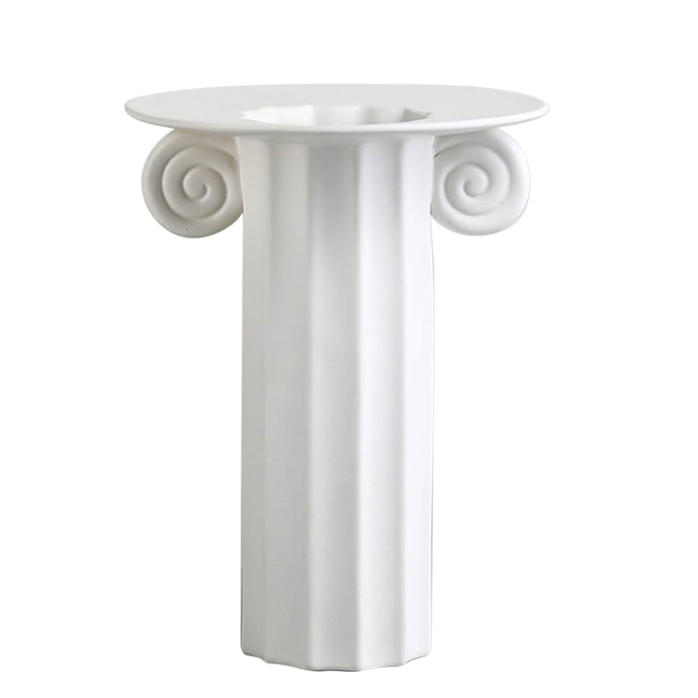 แจกันทรงโรมัน-002 สีขาว