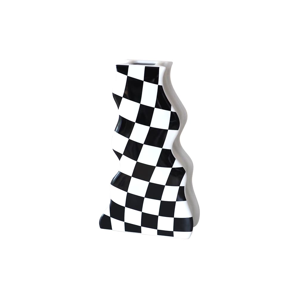CHECKERED (M)/24,Vase